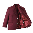 Charger l'image dans la visionneuse de la galerie, Burgundy Boys Formal Blazer, Popular School Jacket
