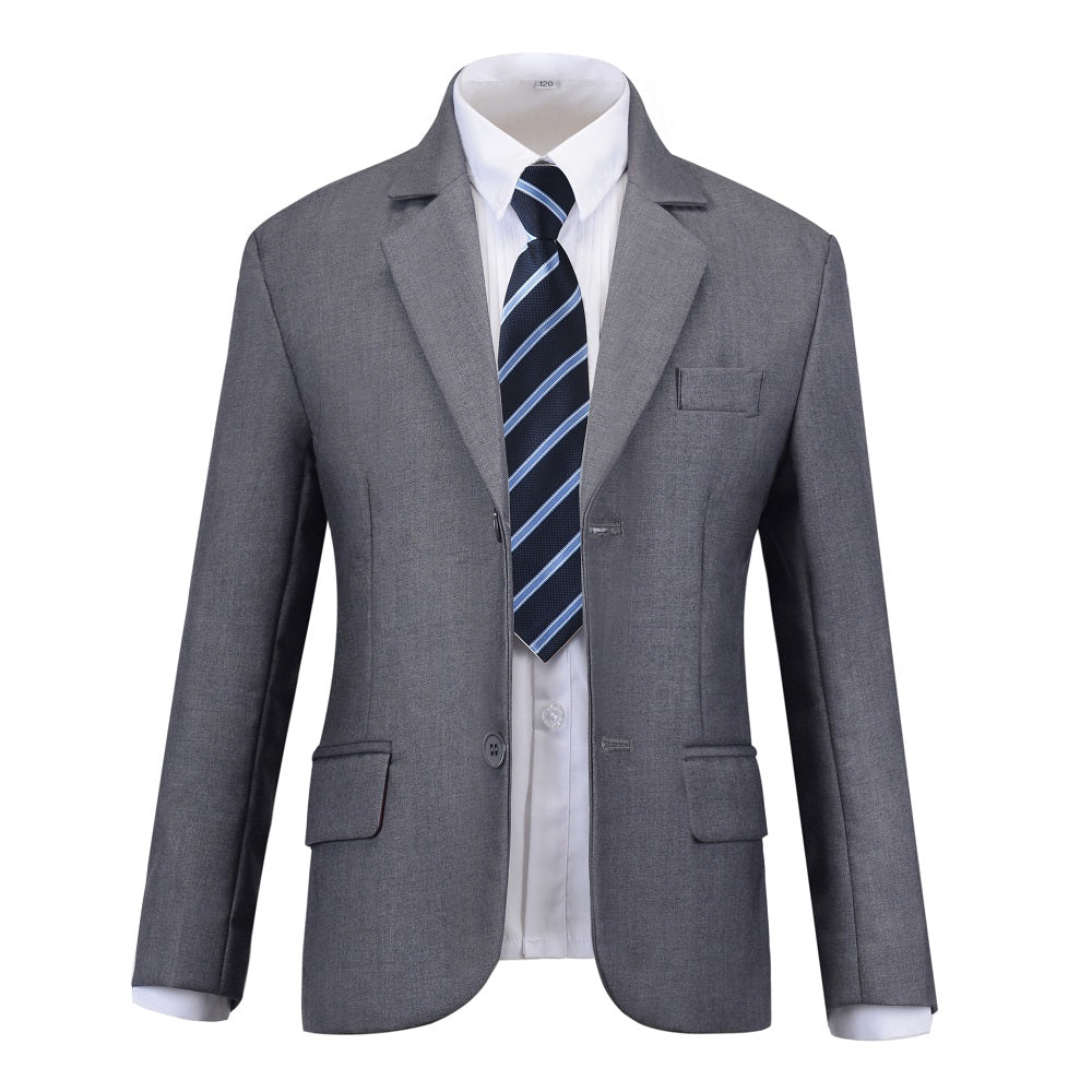 Grey Formal Classic 5 Piece Boys Suits