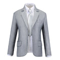 Load image into Gallery viewer, Light Grey Formal Classic 5 Piece Boys Suits
