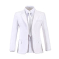 Charger l'image dans la visionneuse de la galerie, White Tuxedo 5 Piece Boys Suits
