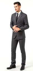 Load image into Gallery viewer, Gray Slim Fit Formal Party Business 4 Piece Men Suits Online MS010
