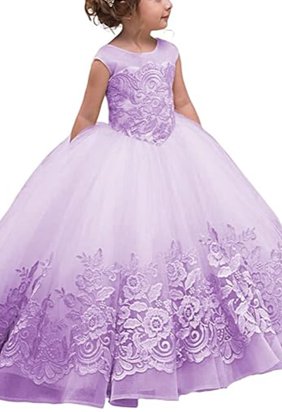 Flower Girl Dress for Wedding Bridesmaid Princess Party Gown