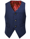 Load image into Gallery viewer, Navy 3 Buttons Boys Girls Formal Suit Vest
