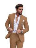 Cargar la imagen en la vista de la galería, Summer Casual Linen Men's Slim Fit 2 Piece Suit
