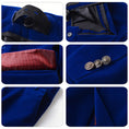 Bild in Galerie-Betrachter laden, Royal Blue Velvet 5 Piece Boy's Formal Boys Suits
