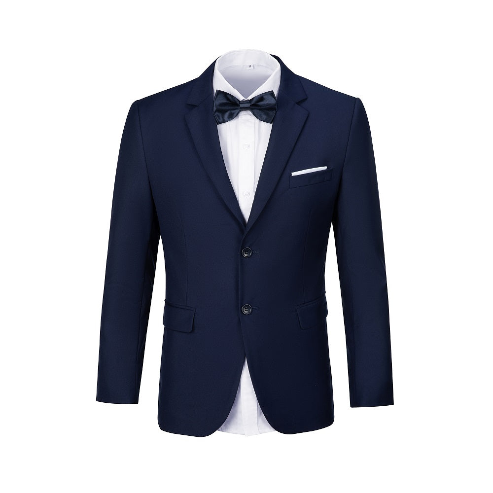 Navy Men's Two Button Blazer for Party, Wedding and Business