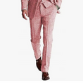 Charger l'image dans la visionneuse de la galerie, Retro Slim Fit Groom Tuxedos Herringbone Men's Pants
