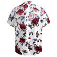 Cargar la imagen en la vista de la galería, Floral Casual Men's Shirt Holiday Summer Turndown Short Sleeve Shirt
