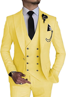 Double Breasted Suit One Button 3 Piece Men's Suit