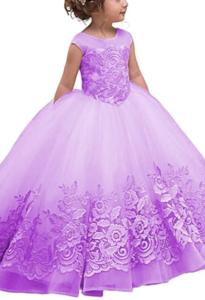 Flower Girl Dress for Wedding Bridesmaid Princess Party Gown