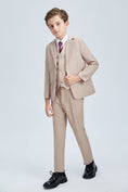 Charger l'image dans la visionneuse de la galerie, Champagne Kid Formal Classic Suits Set 5 Piece Boys Suits
