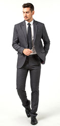 Load image into Gallery viewer, Gray Slim Fit Formal Party Business 4 Piece Men Suits Online MS010
