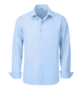 Load image into Gallery viewer, Sky Blue Men's Urban Stylish Casual Business Slim Fit Long Sleeve Button Up Dress Shirt
