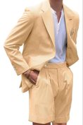 Charger l'image dans la visionneuse de la galerie, Summer Lightweight Seersucker Suit Shorts Mens Set 2
