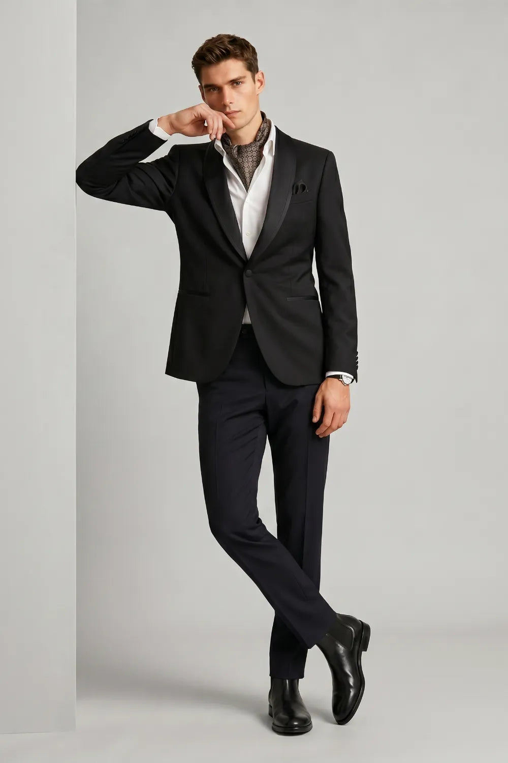 Men's Black Single Breasted Tuxedo