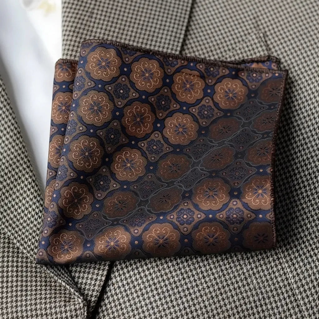 Vintage Pattern Pocket Square for Suits