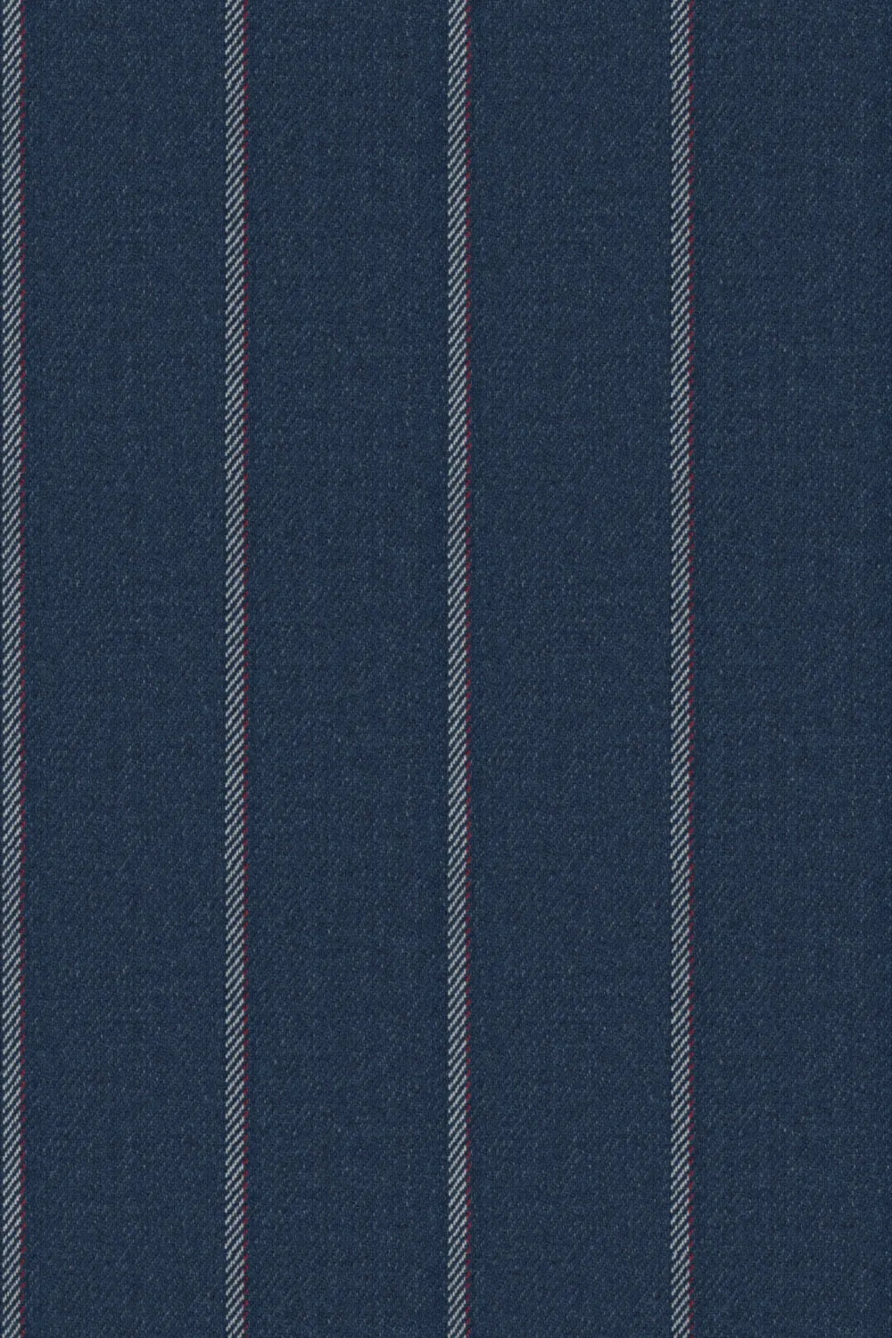 Men's Dark Blue Pinstripe Wide Peak Lapel 2 Piece Suit