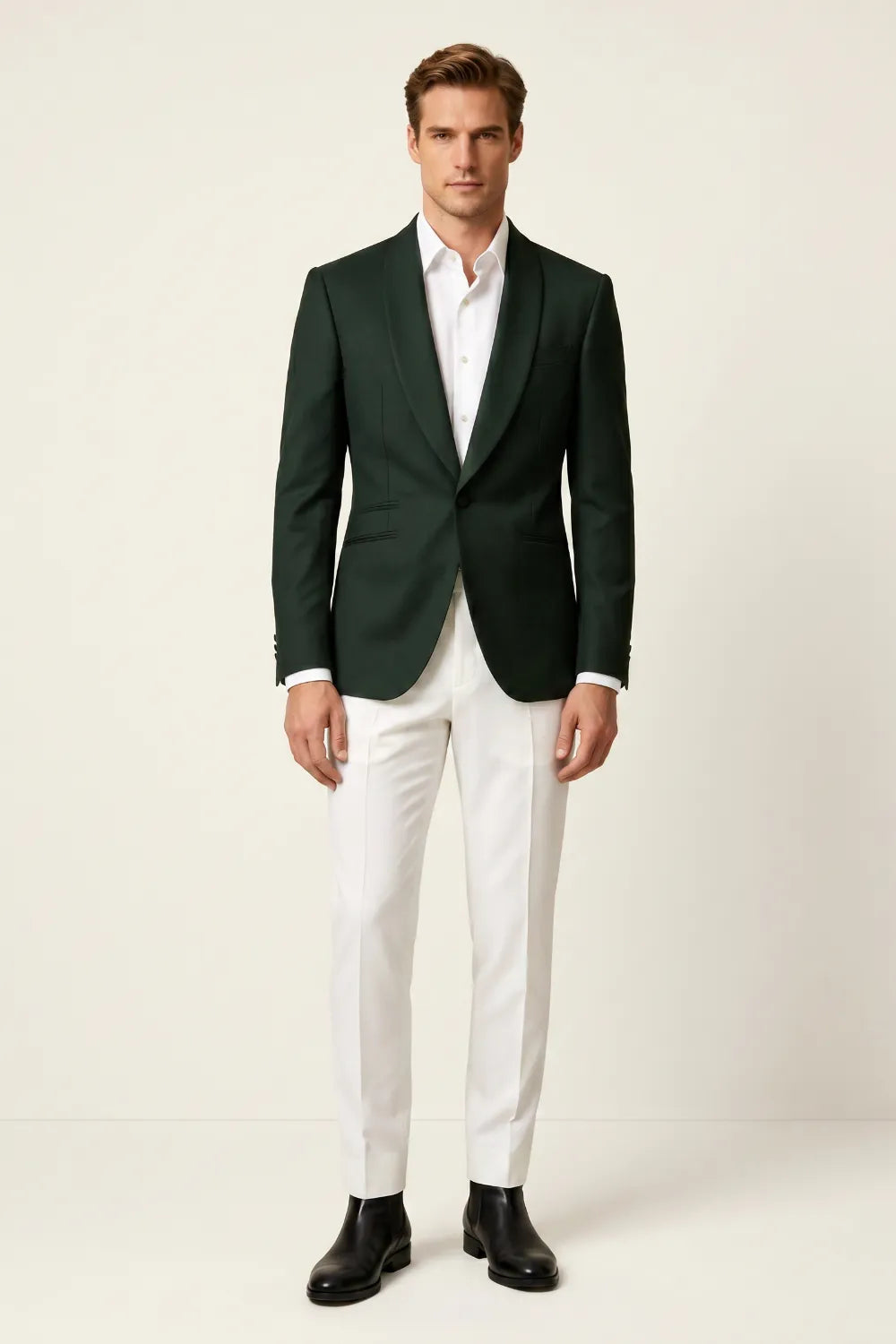 Men's Dark Green Resort Formal 2-Piece Suit