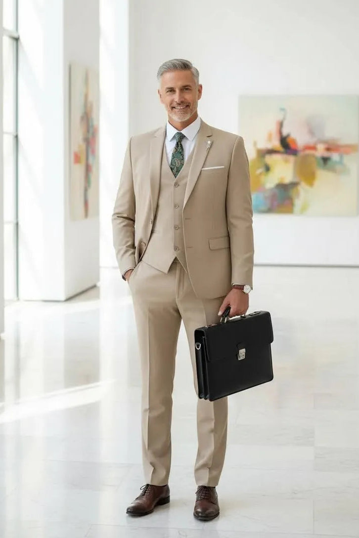 Men's Valentino Modern Fit 3 Pieces Suits