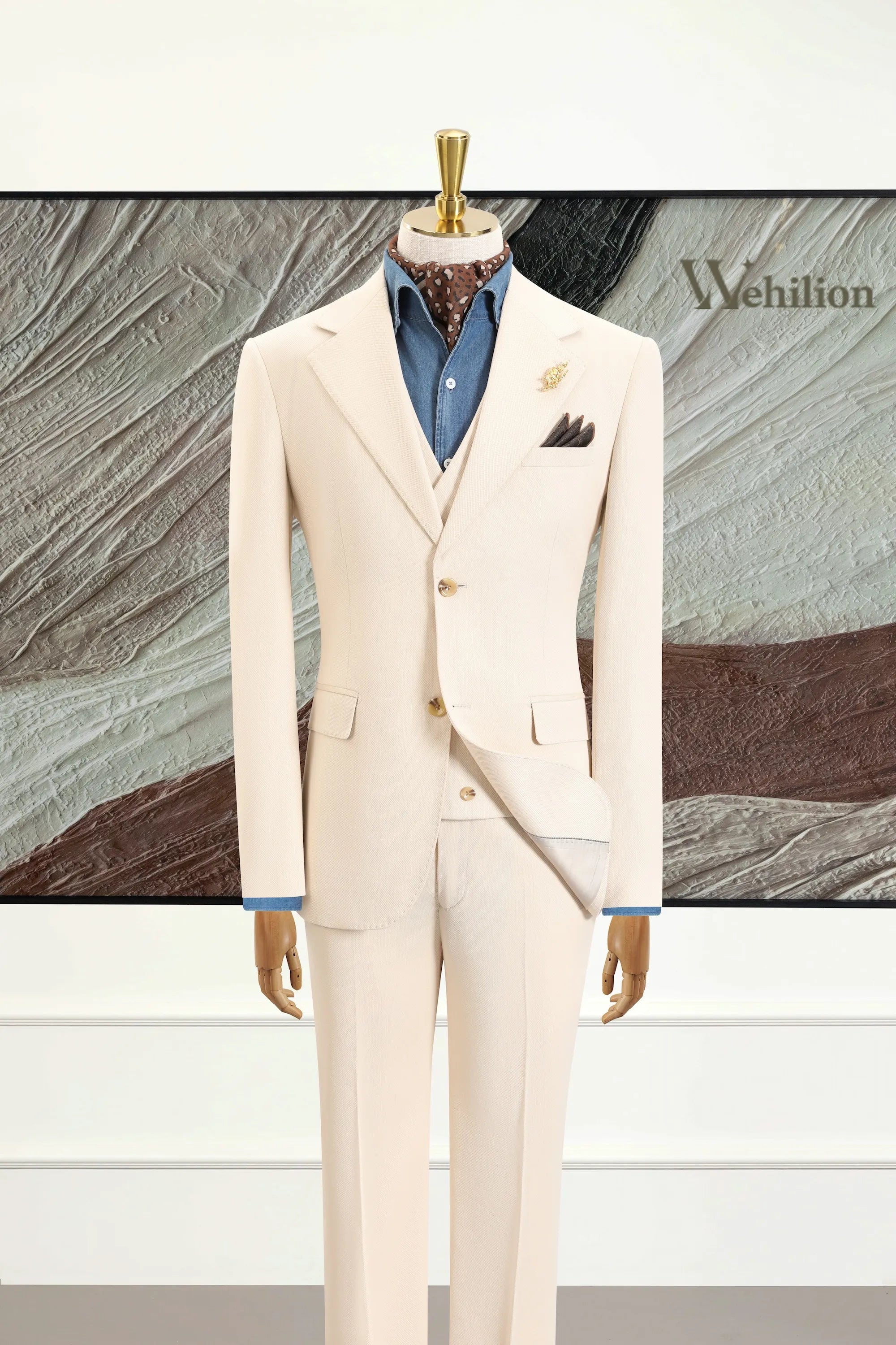 Men's Functional Fiber 3 Piece Suits