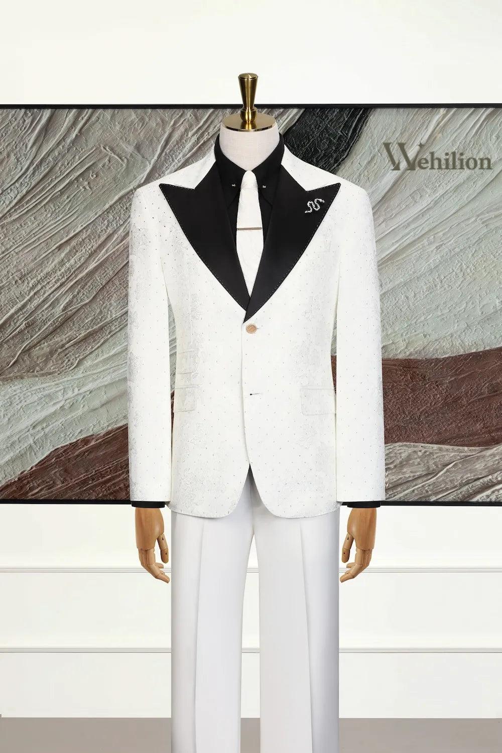 Men's Designer Two-Tone Wedding 3 Piece Suits