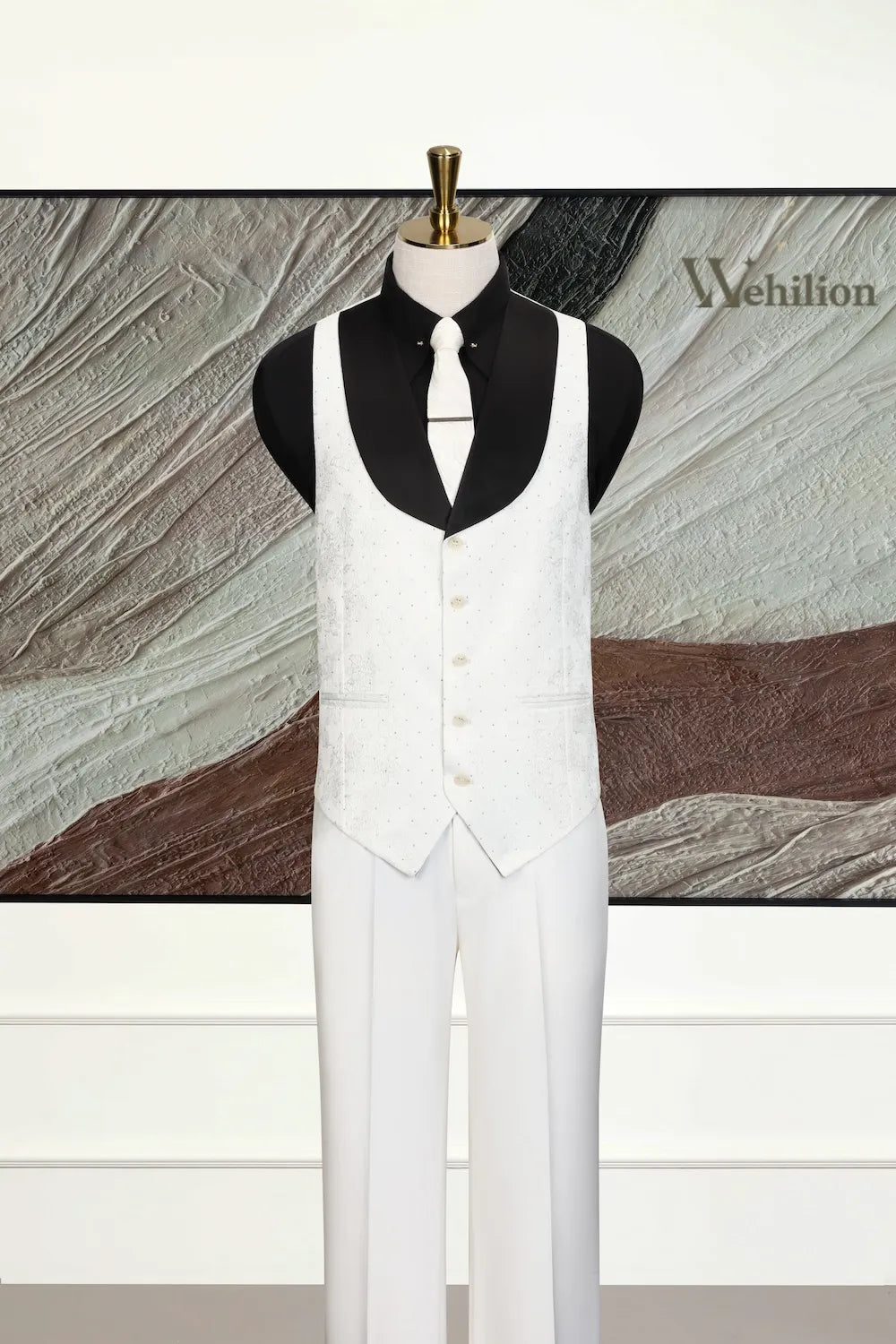 Men's Designer Two-Tone Wedding 3 Piece Suits