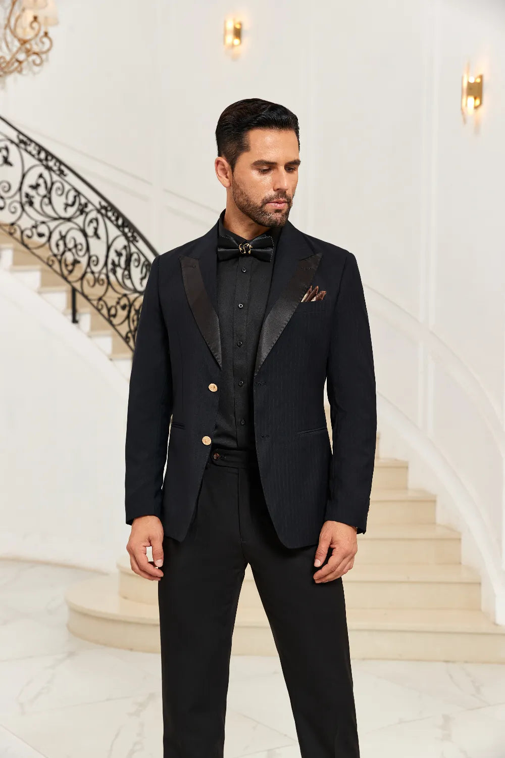 Men's Black Custom Fit Blazer