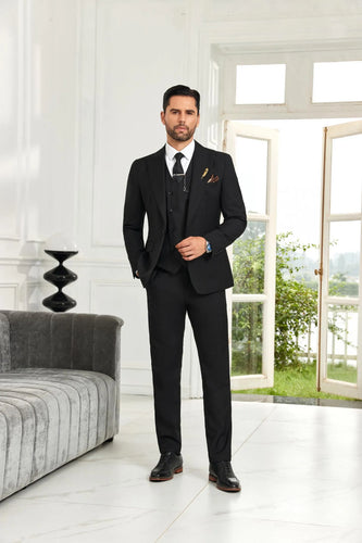 black and white formal dress mens Men's Black Designer Peak Trim Ashton Tuxedo with Satin Lapel, Formal Wedding Dinner Suit for Men