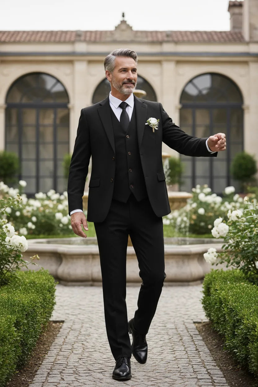 Men's Lightweight & Stylish Linen 3 Piece Suit