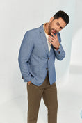 Load image into Gallery viewer, Men's Blue Two Button Blazer
