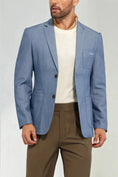 Load image into Gallery viewer, Men's Blue Two Button Blazer
