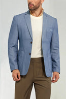 Men's Blue Two Button Blazer