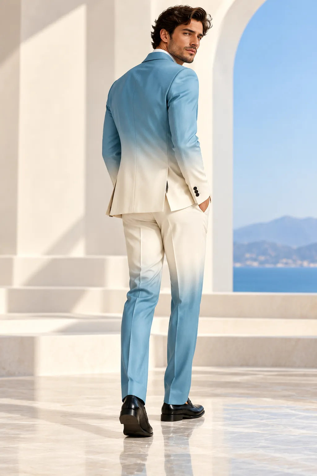 Abito da uomo doppiopetto slim fit 2 pezzi