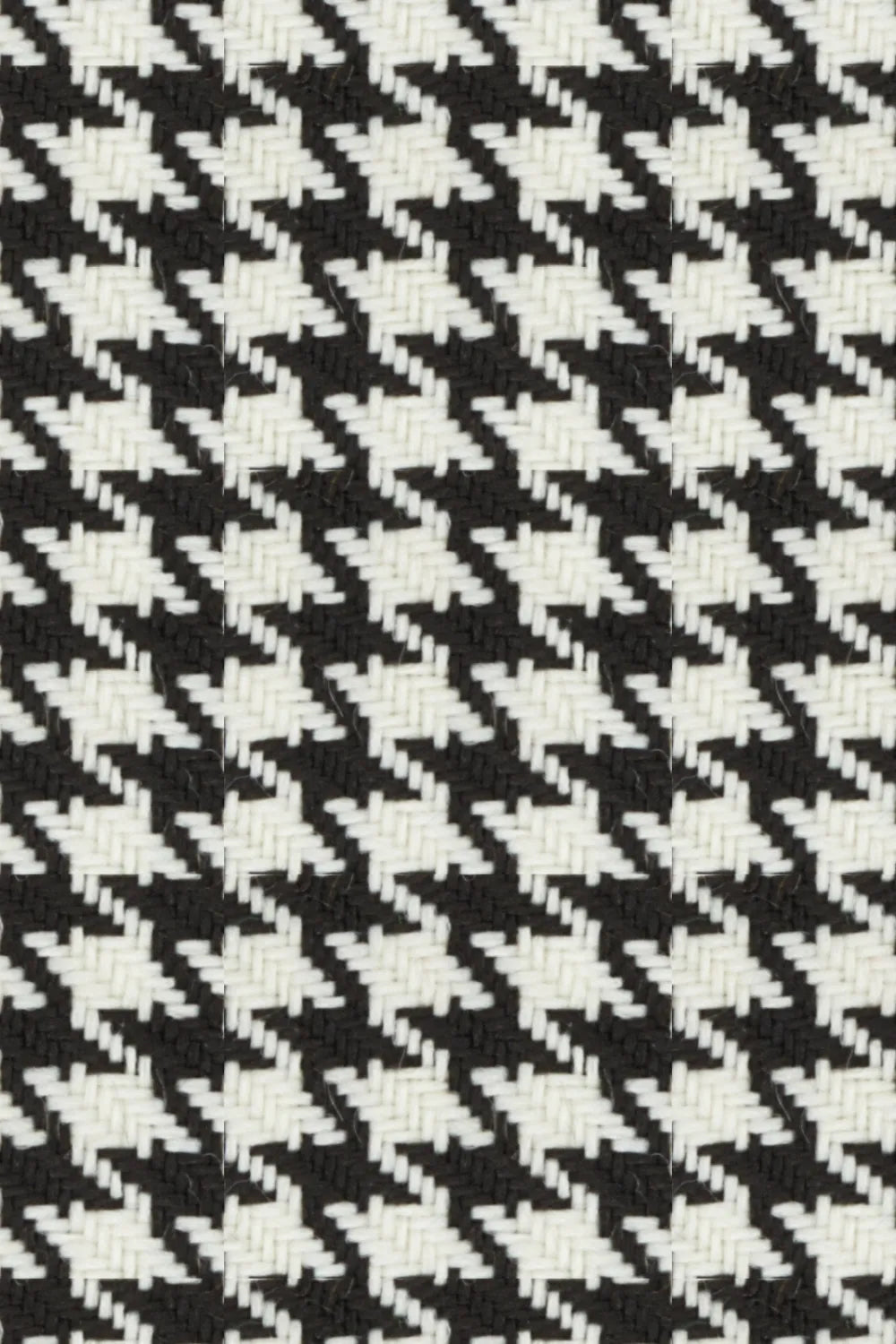 Men's Black And White Houndstooth Wide Lapel 2 Piece Suit