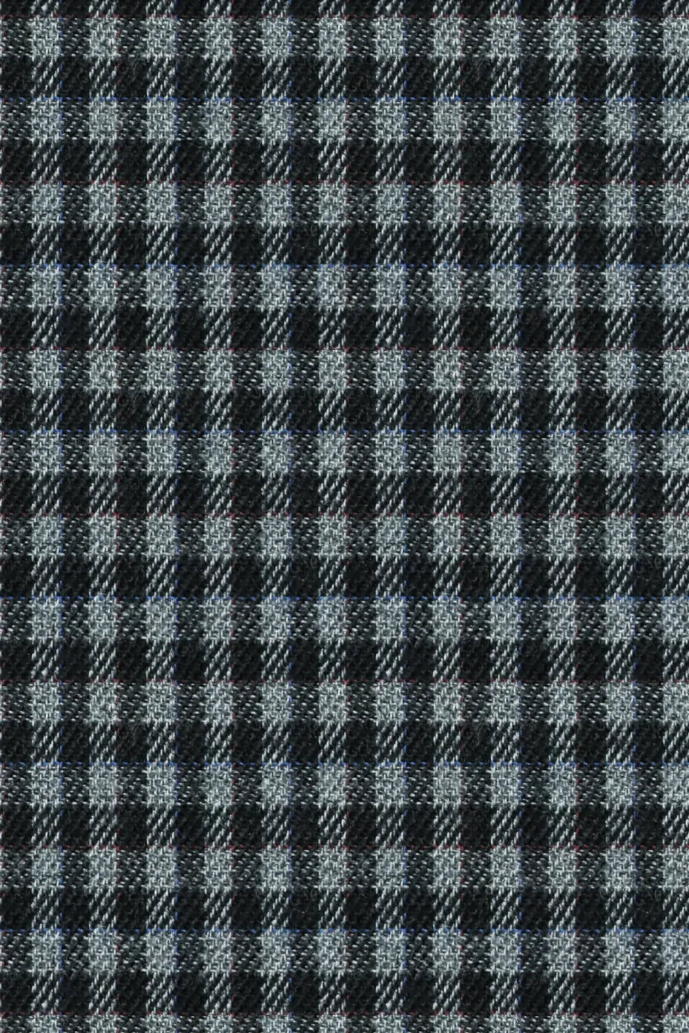 Men's Slate Blue Plaid Notch Lapel 2 Piece Suit