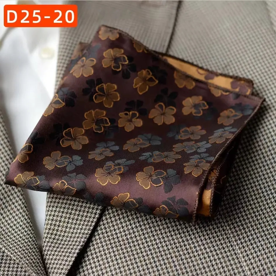 Vintage Pattern Pocket Square for Suits