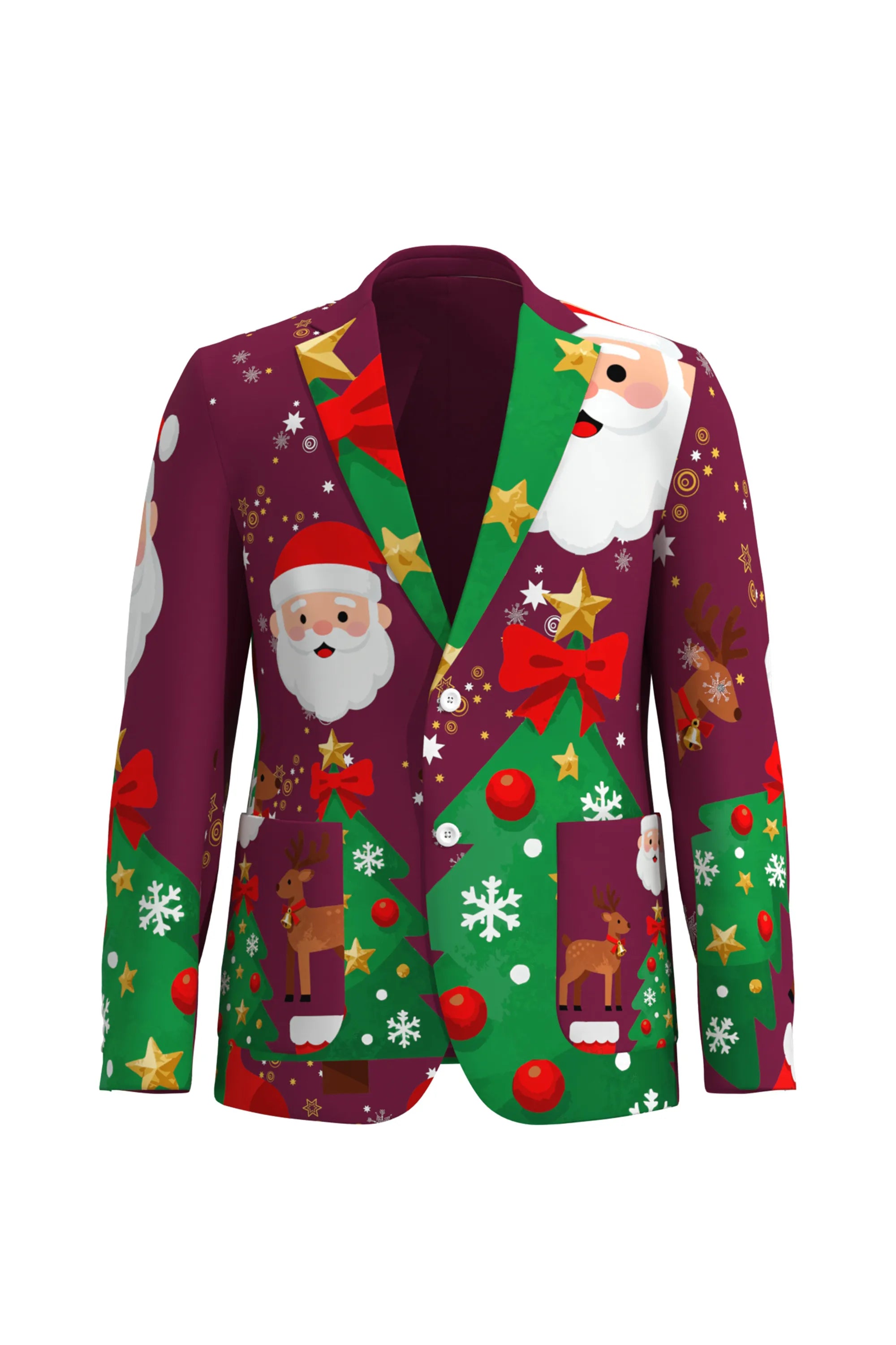Men's Santa Claus Christmas Eve Party 2 Piece Suit