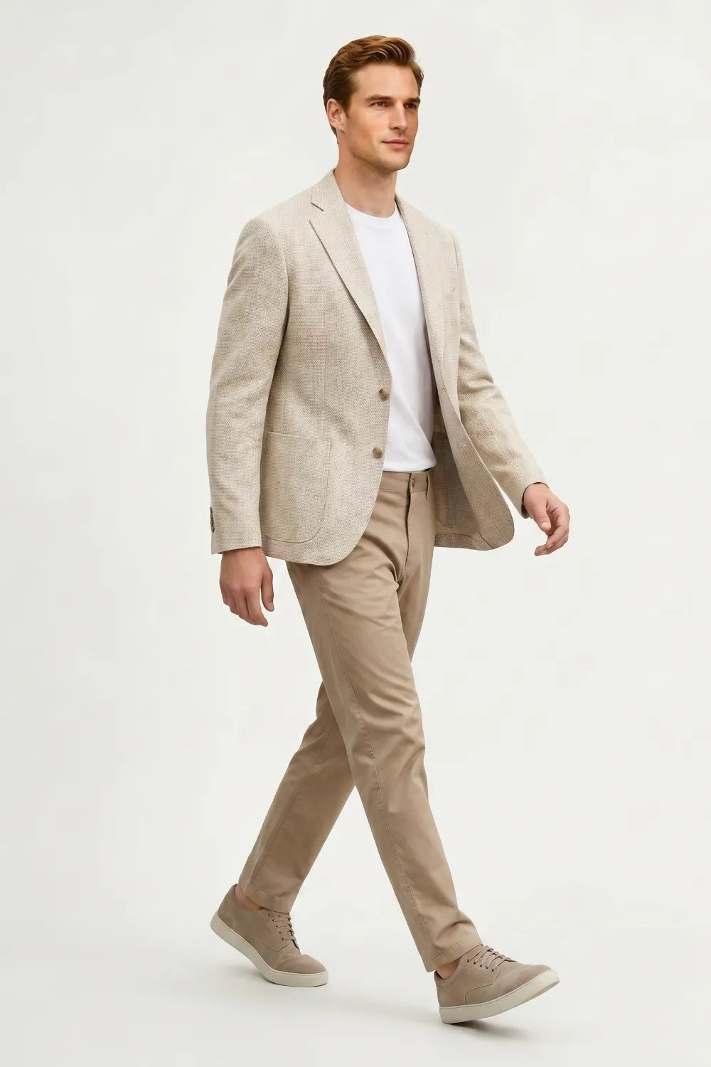 Costume 2 pièces homme coupe ajustée, croisé
