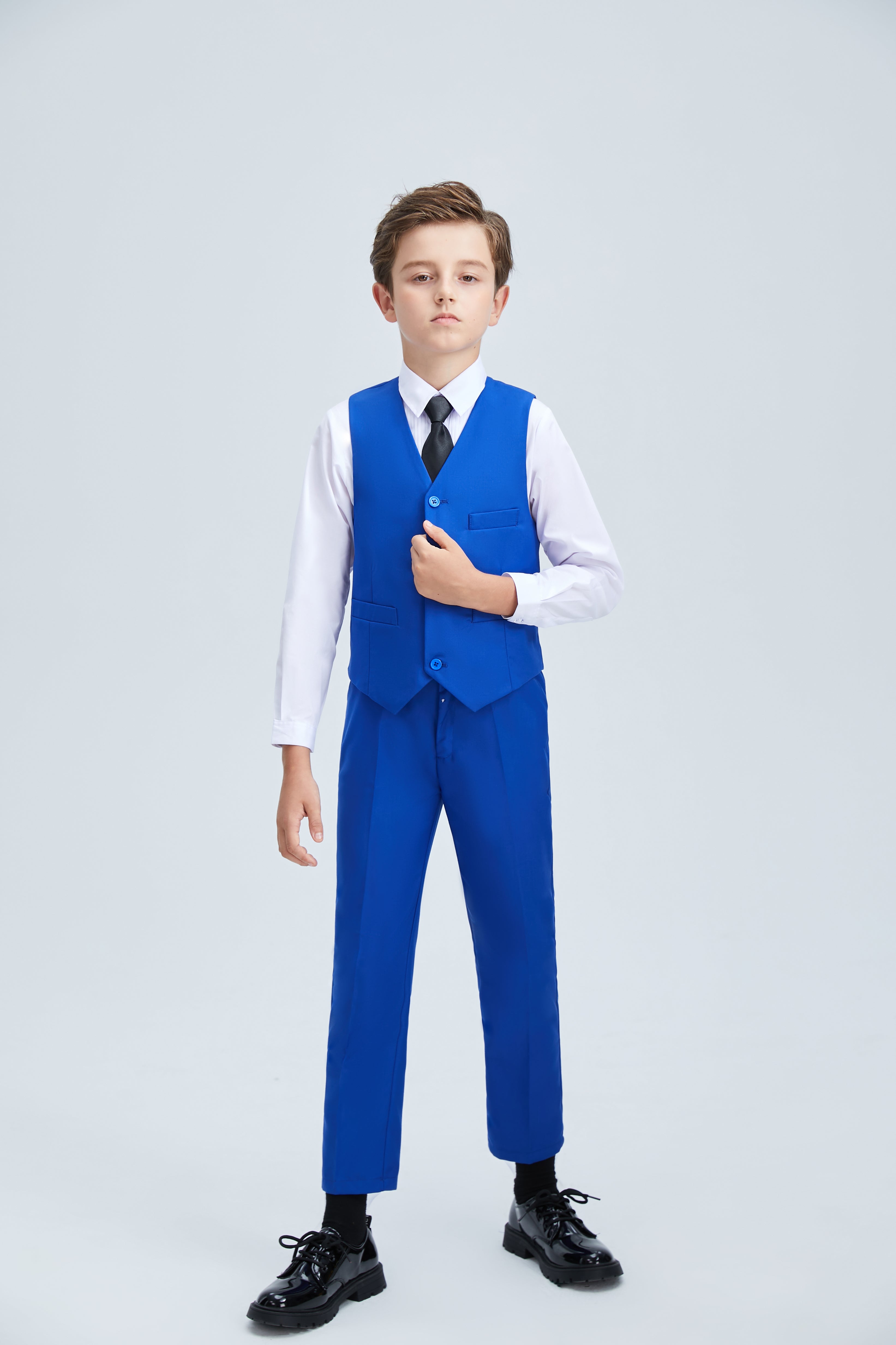 Boys Holiday & Party Edition 4 Piece Suit - Vest, Pants, Shirt & Tie