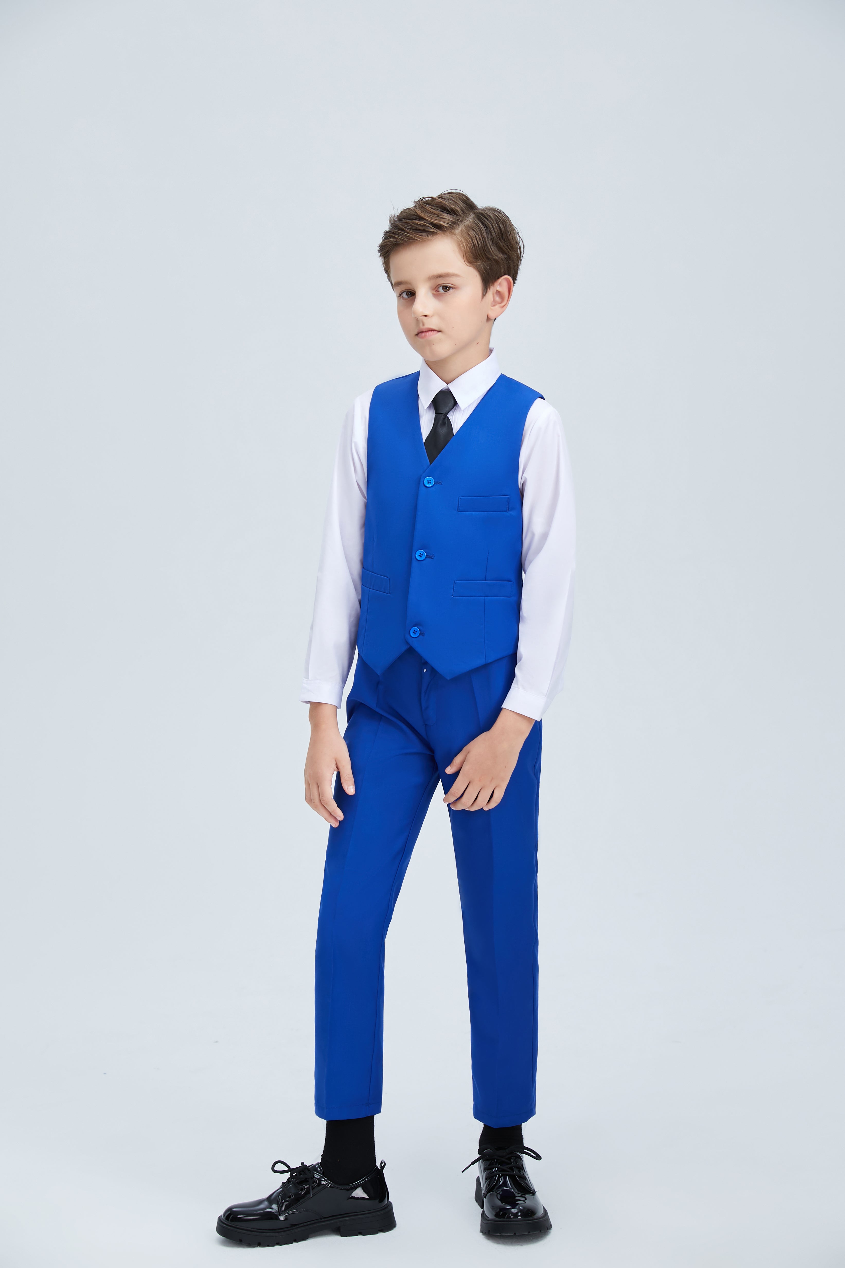 Boys Holiday & Party Edition 4 Piece Suit - Vest, Pants, Shirt & Tie