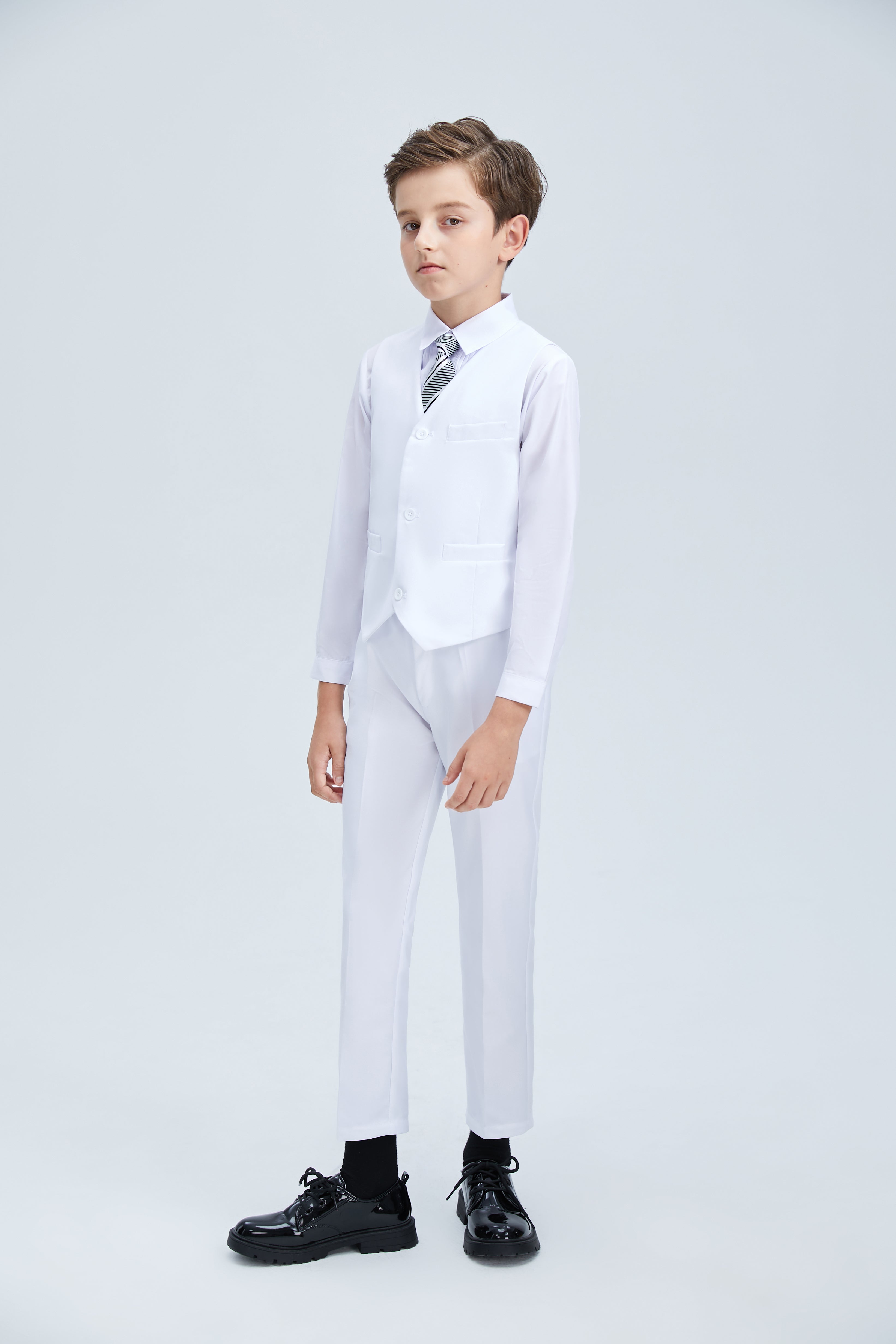 Boys Holiday & Party Edition 4 Piece Suit - Vest, Pants, Shirt & Tie