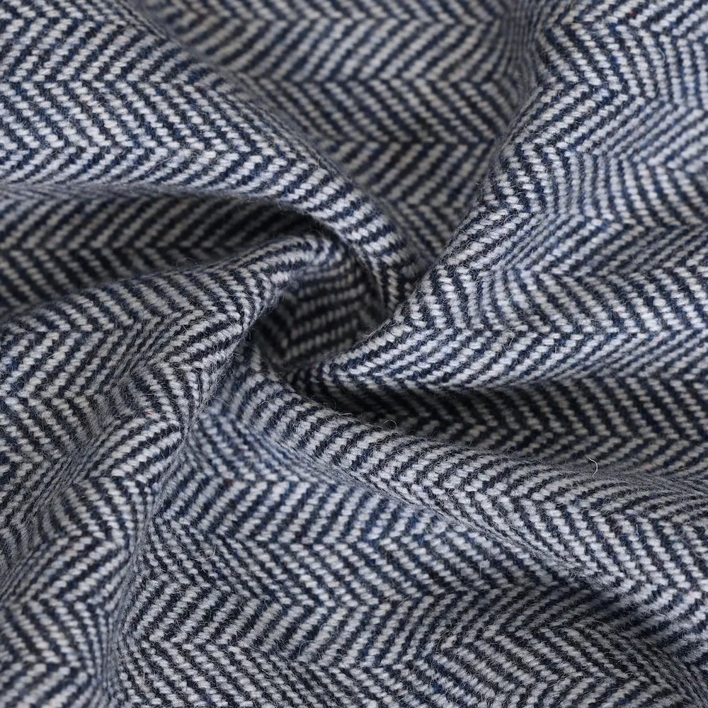 Men's Timeless Wool Blend Herringbone 3 Piece Suit