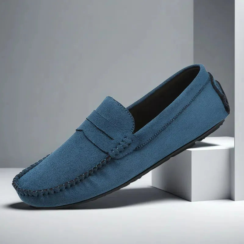 Men's Classic Suede Moccasin Loafers