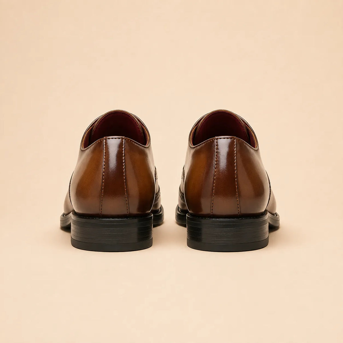 Men's Classic Wingtip Leather Oxford Shoes