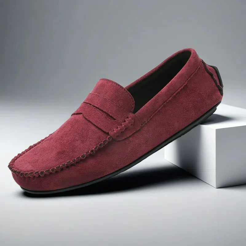 Men's Classic Suede Moccasin Loafers