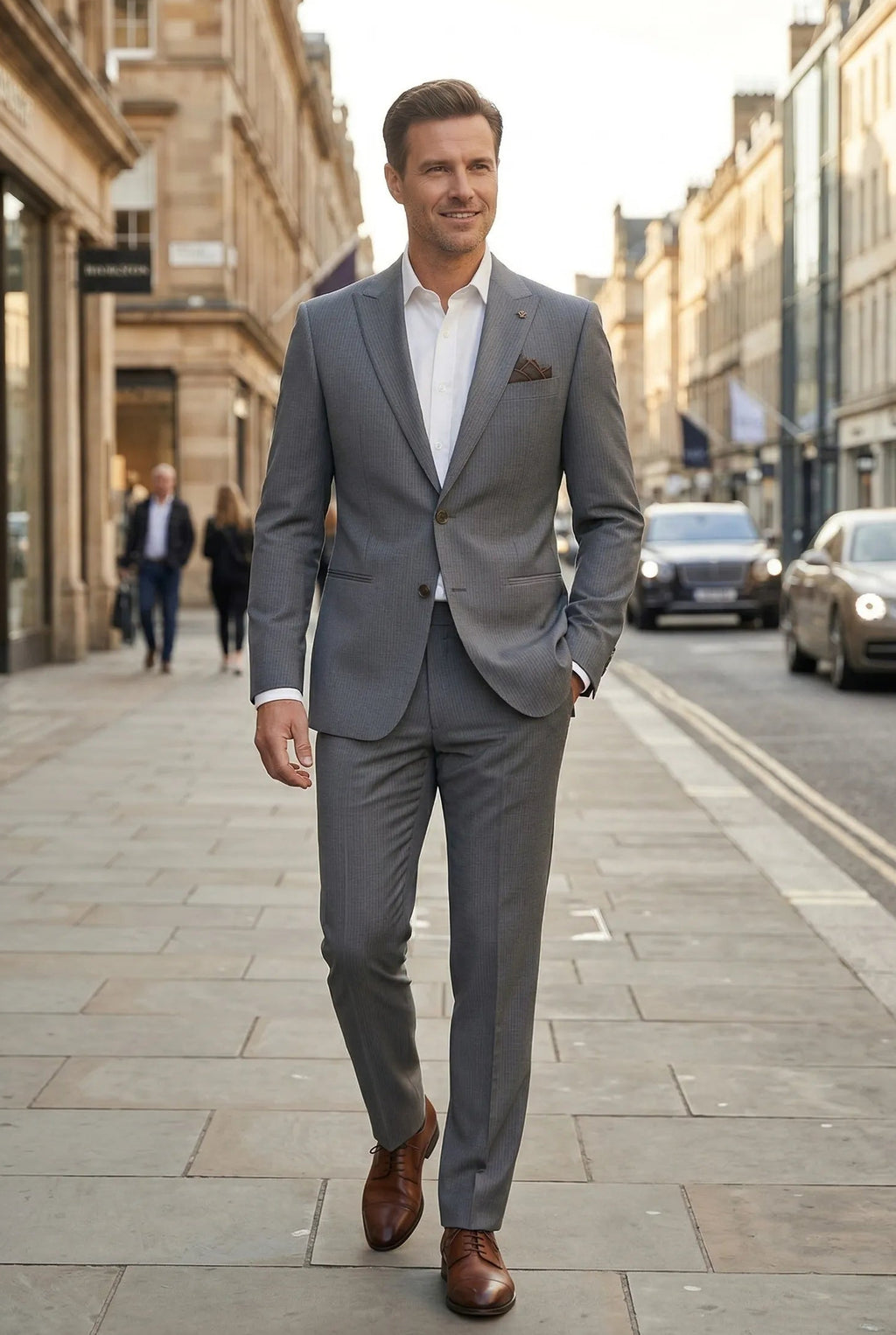 men elegant dress Mens 2 Piece Suit in Modern Suits for Style Look Pay With:425 Qs (Silkroll Fee: $8.50) no-returns:2026-08-04_2028-08-21 Black Lace Ruffle Maxi Black (formal)
