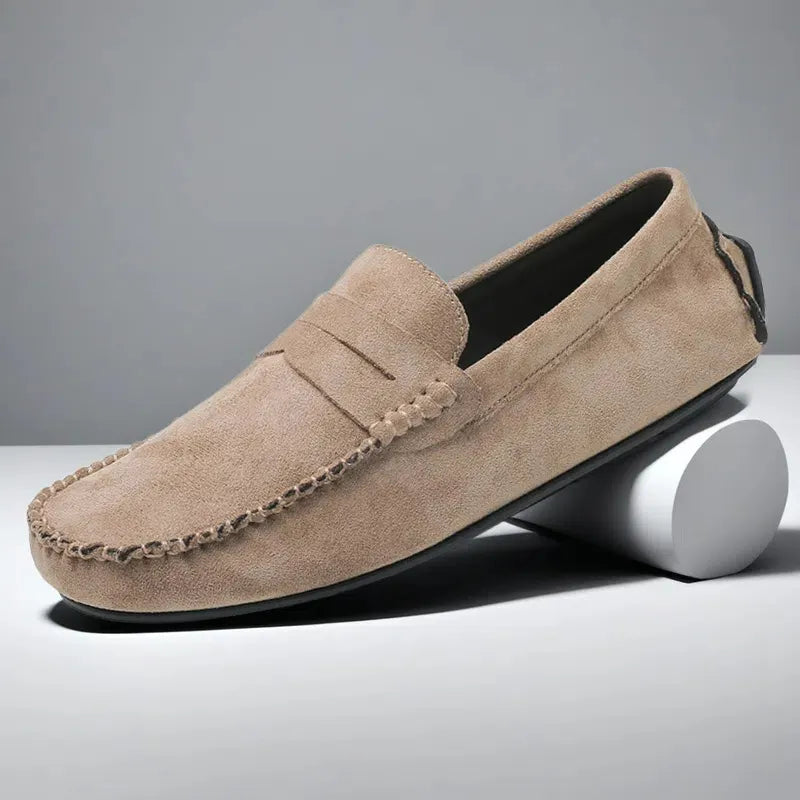Men's Classic Suede Moccasin Loafers
