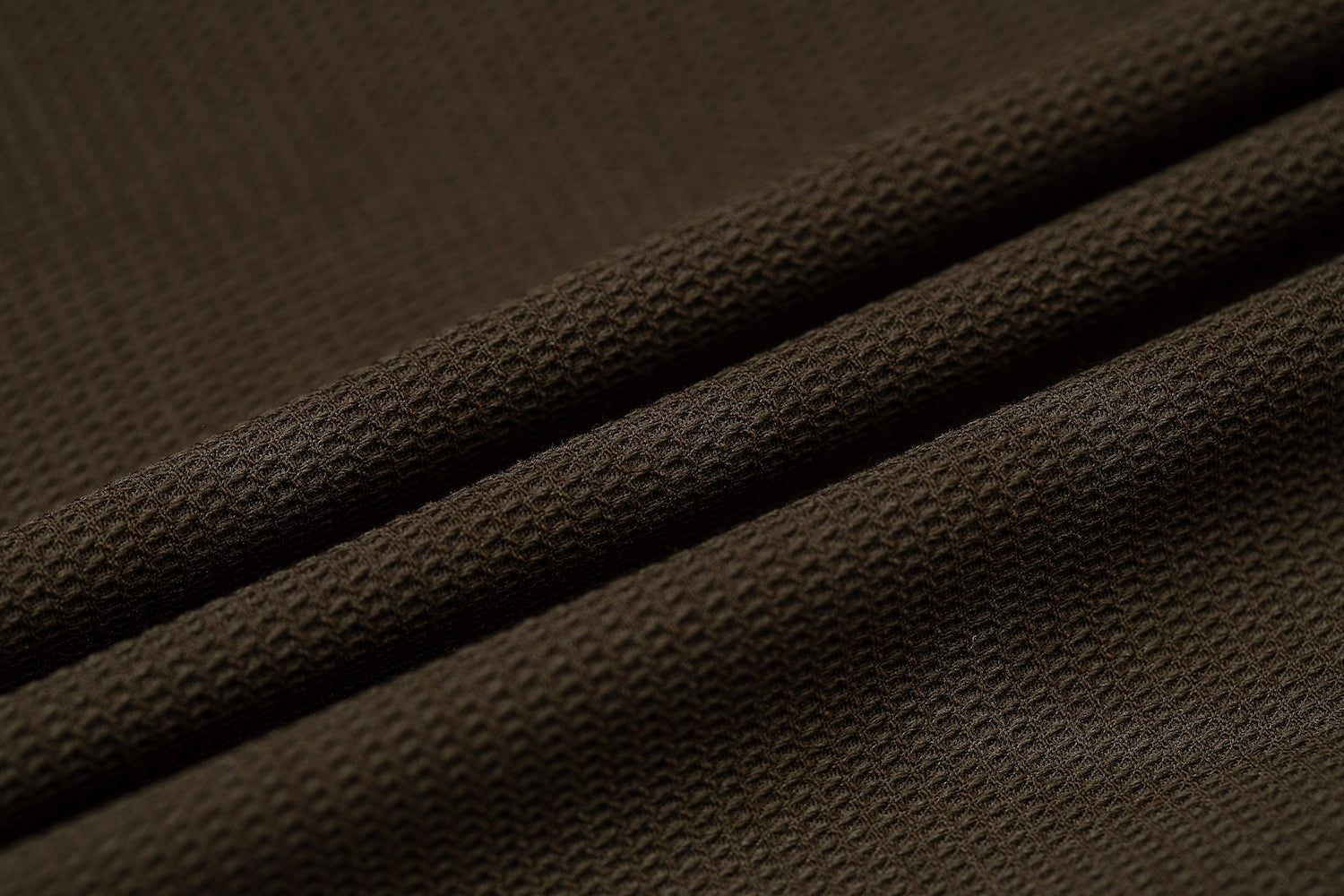 Designer brown double breasted blazer fabric - textured waffle weave formal jacket material