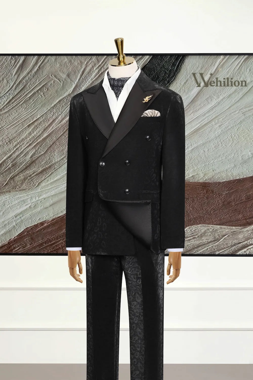 Men's Modern Leopard 3 Piece Suits