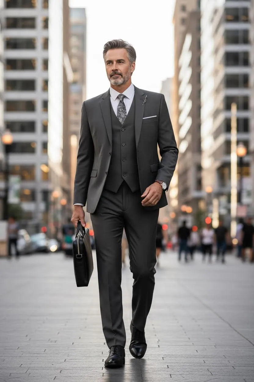 Men's Valentino Modern Fit 3 Pieces Suits